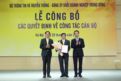 Trao quyết định Chủ tịch Hội đồng Thành viên Tổng công ty Bưu điện Việt Nam